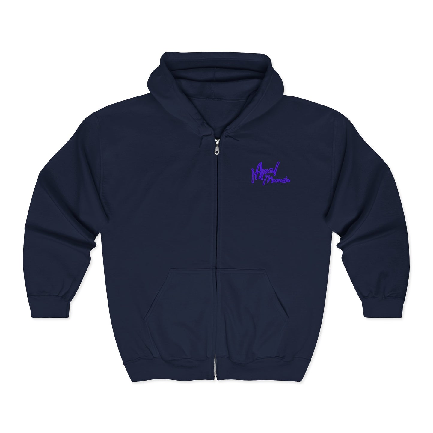 Purple Ajua Unisex Heavy Blend™ Full Zip Hooded Sweatshirt
