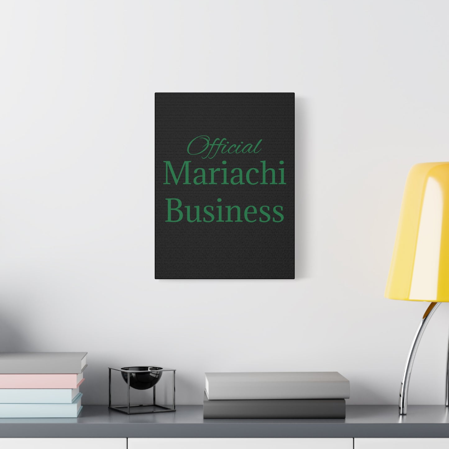 Green Official Mariachi Business Matte Canvas, Stretched, 1.25"