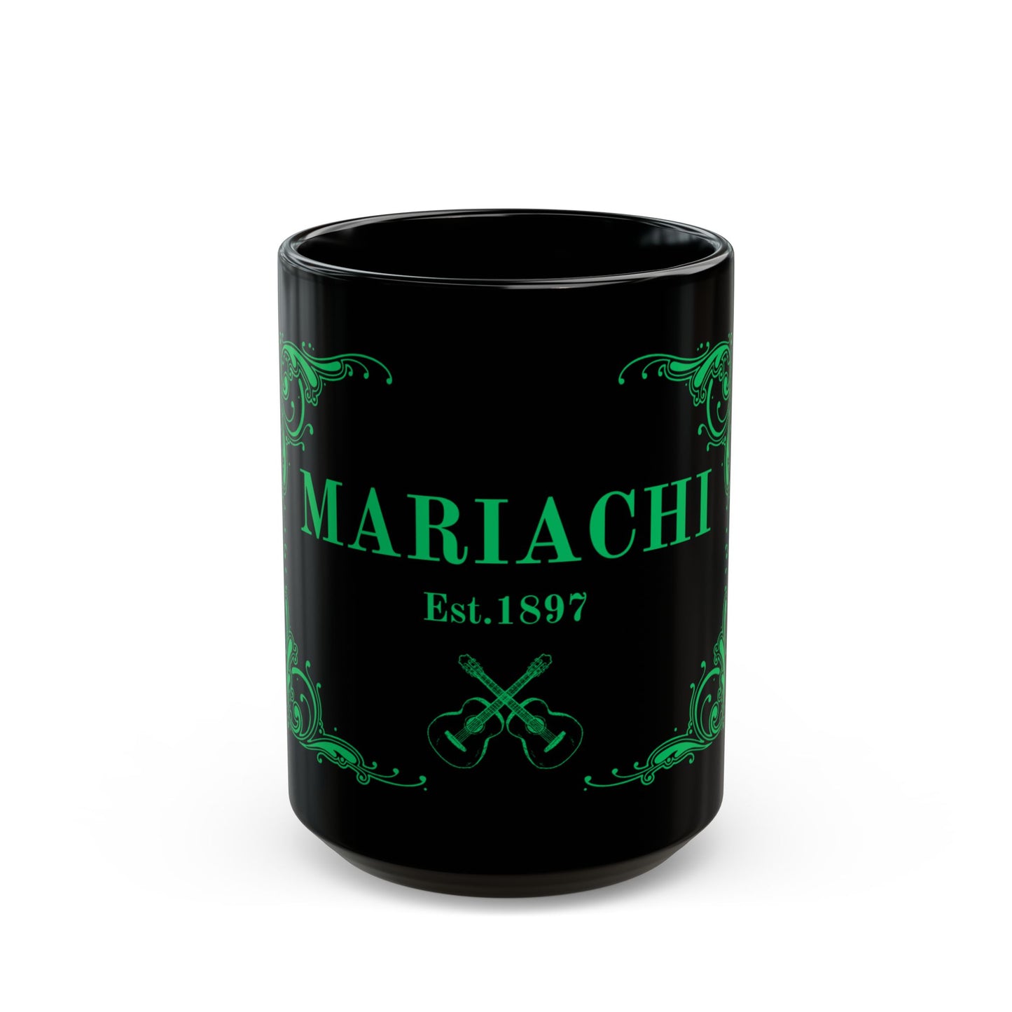 Green Mariachi Established Black Mug (11oz, 15oz)