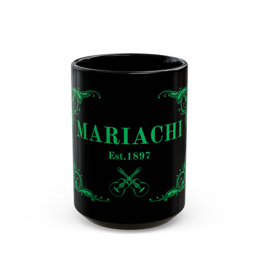 Green Mariachi Established Black Mug (11oz, 15oz)