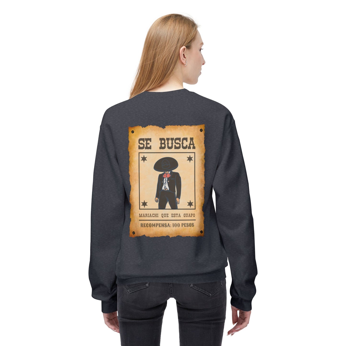Wanted Mariachi Guapo Unisex Midweight Softstyle Fleece Crewneck Sweatshirt