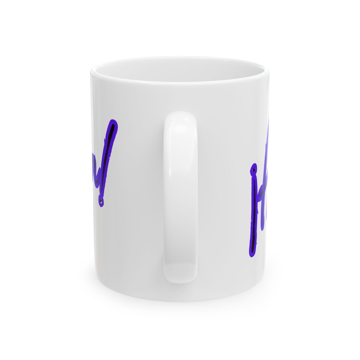 Purple Ajua Ceramic Mug, (11oz, 15oz)