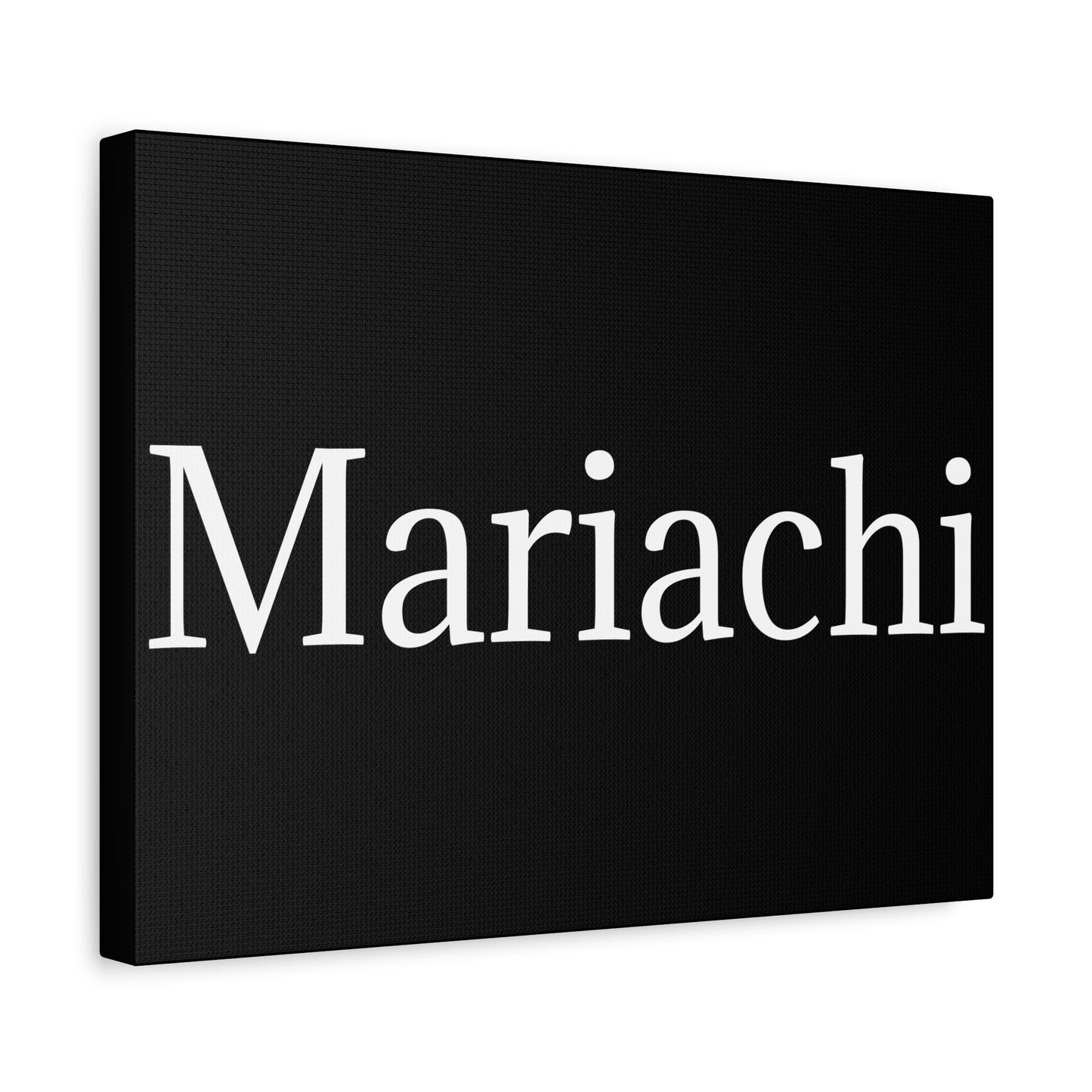 White Mariachi Matte Canvas, Stretched, 1.25"