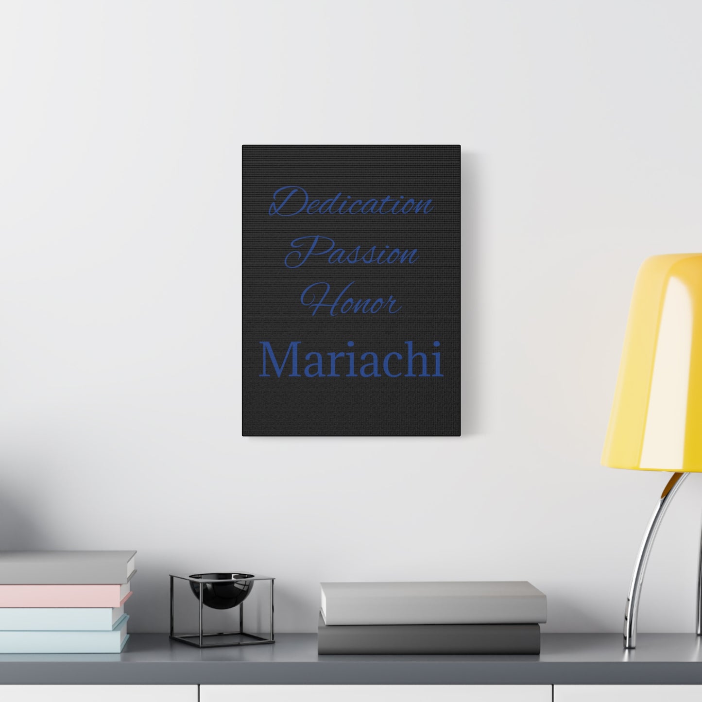 Blue Dedication Passion Honor Matte Canvas, Stretched, 1.25"