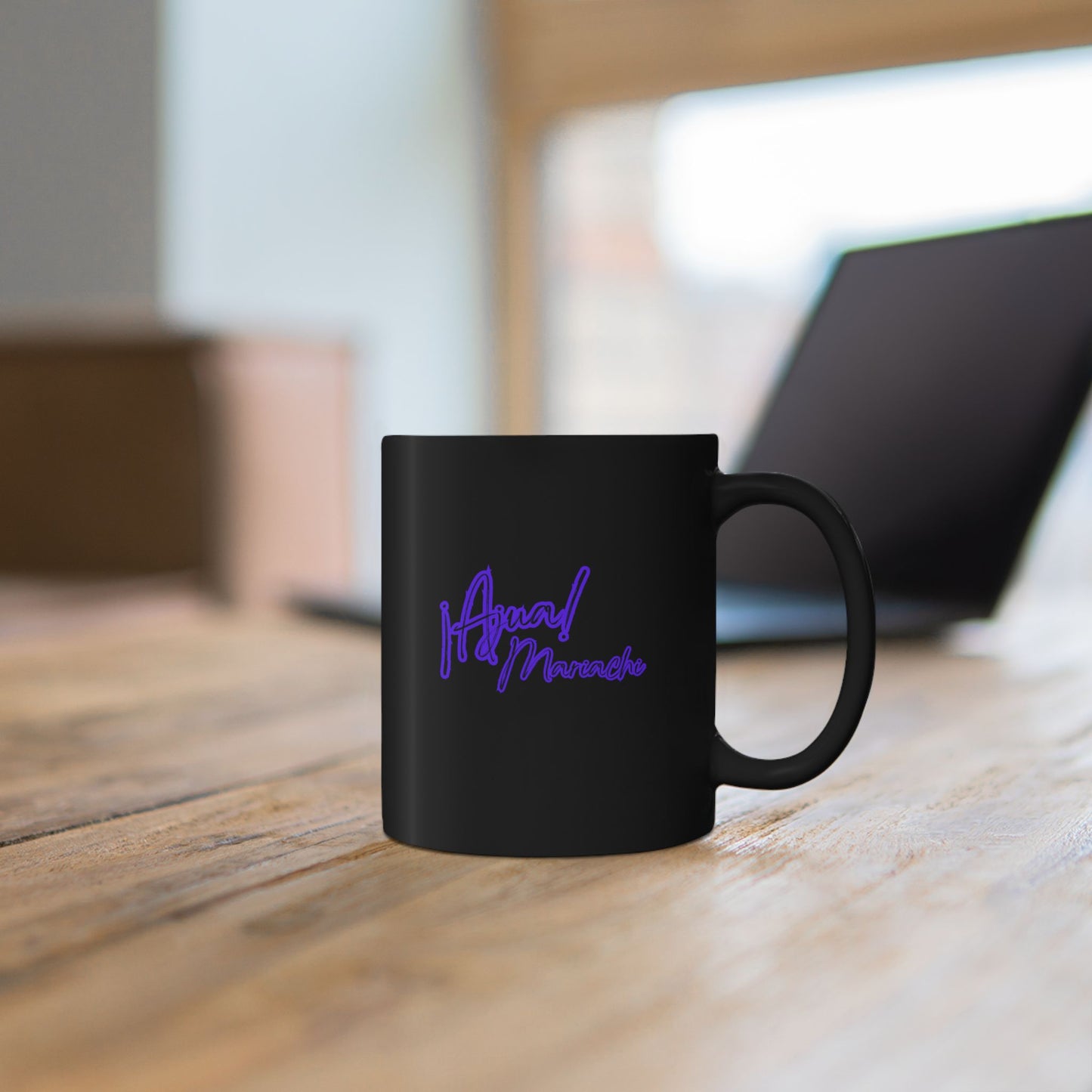 Purple Ajua Black Mug (11oz, 15oz)