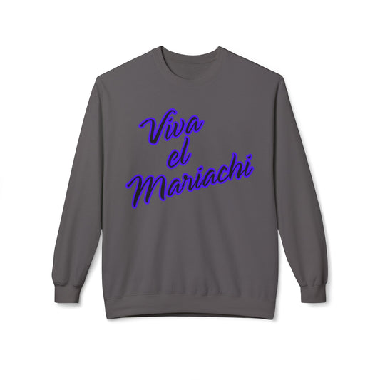 Purple Viva El Mariachi Unisex Midweight Softstyle Fleece Crewneck Sweatshirt