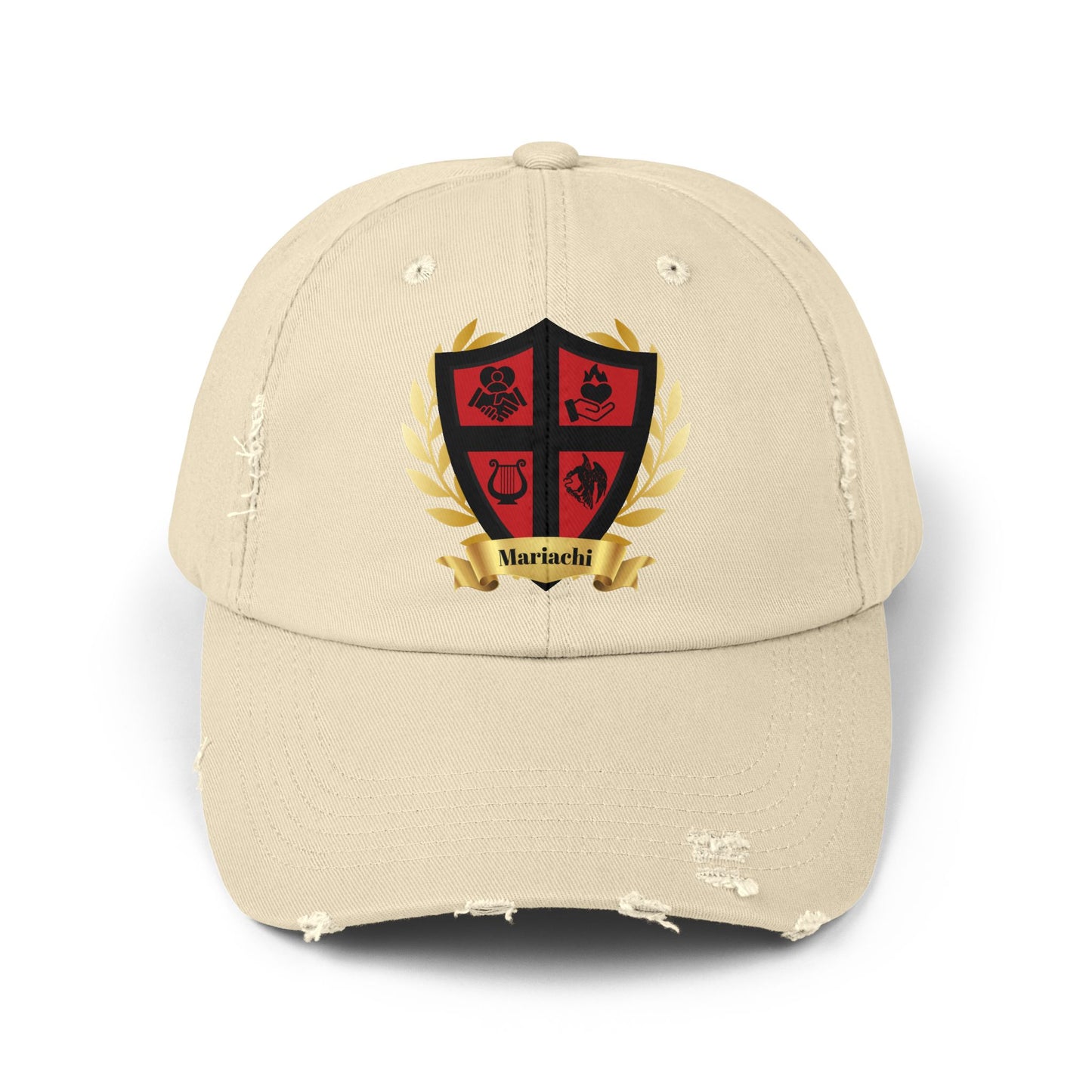 Shield Unisex Distressed Cap