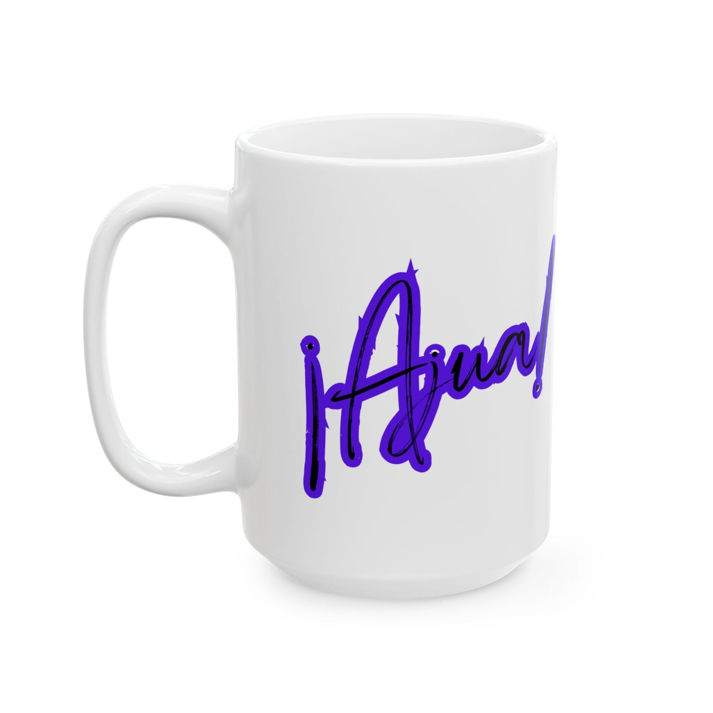 Purple Ajua Ceramic Mug, (11oz, 15oz)