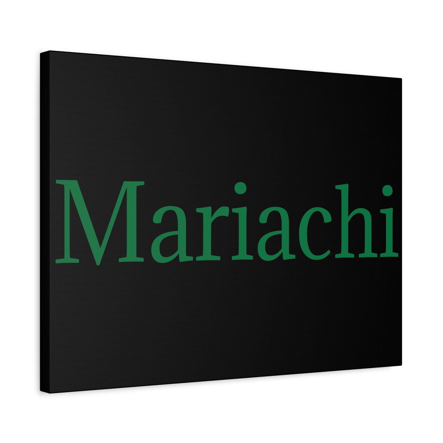Green Mariachi Matte Canvas, Stretched, 1.25"