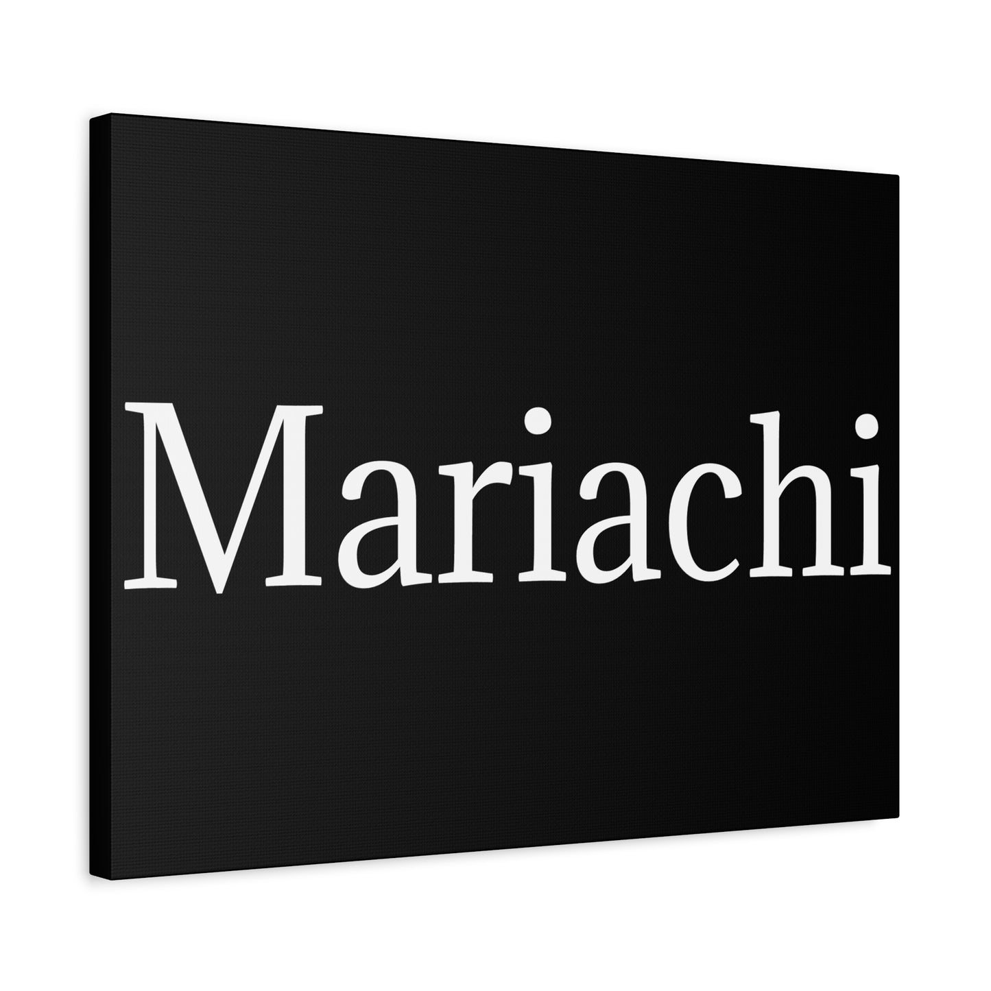 White Mariachi Matte Canvas, Stretched, 1.25"