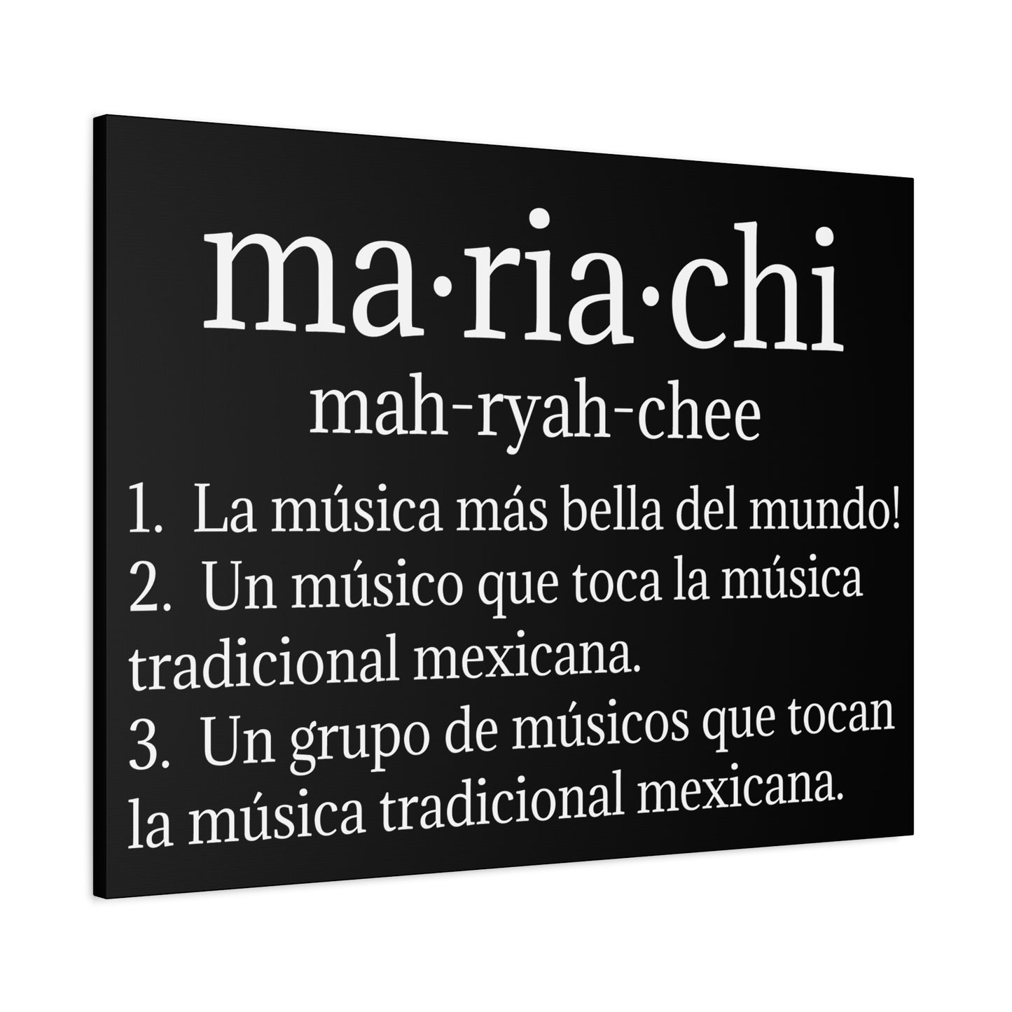 Mariachi Definition Business Matte Canvas, Stretched, 1.25"