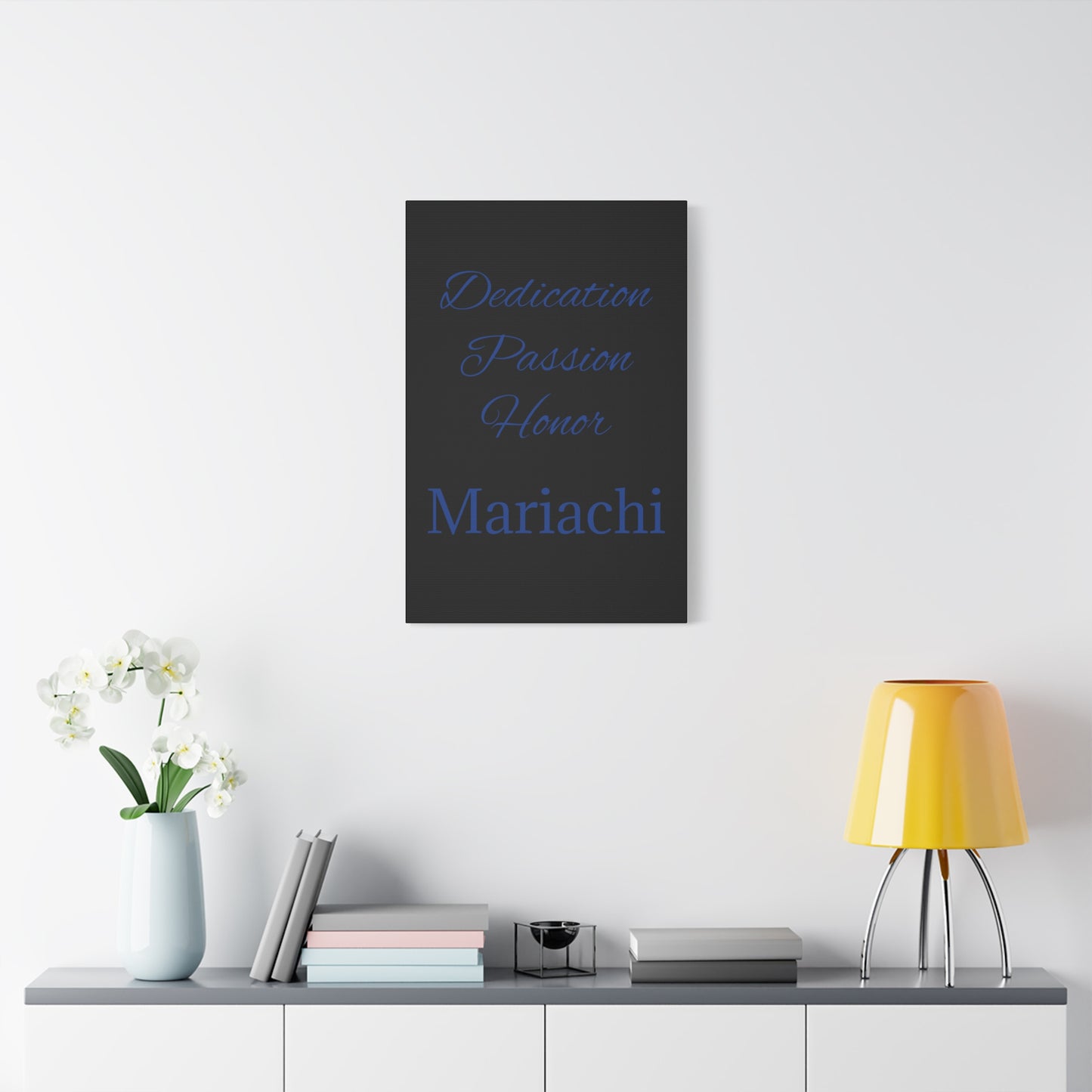 Blue Dedication Passion Honor Matte Canvas, Stretched, 1.25"