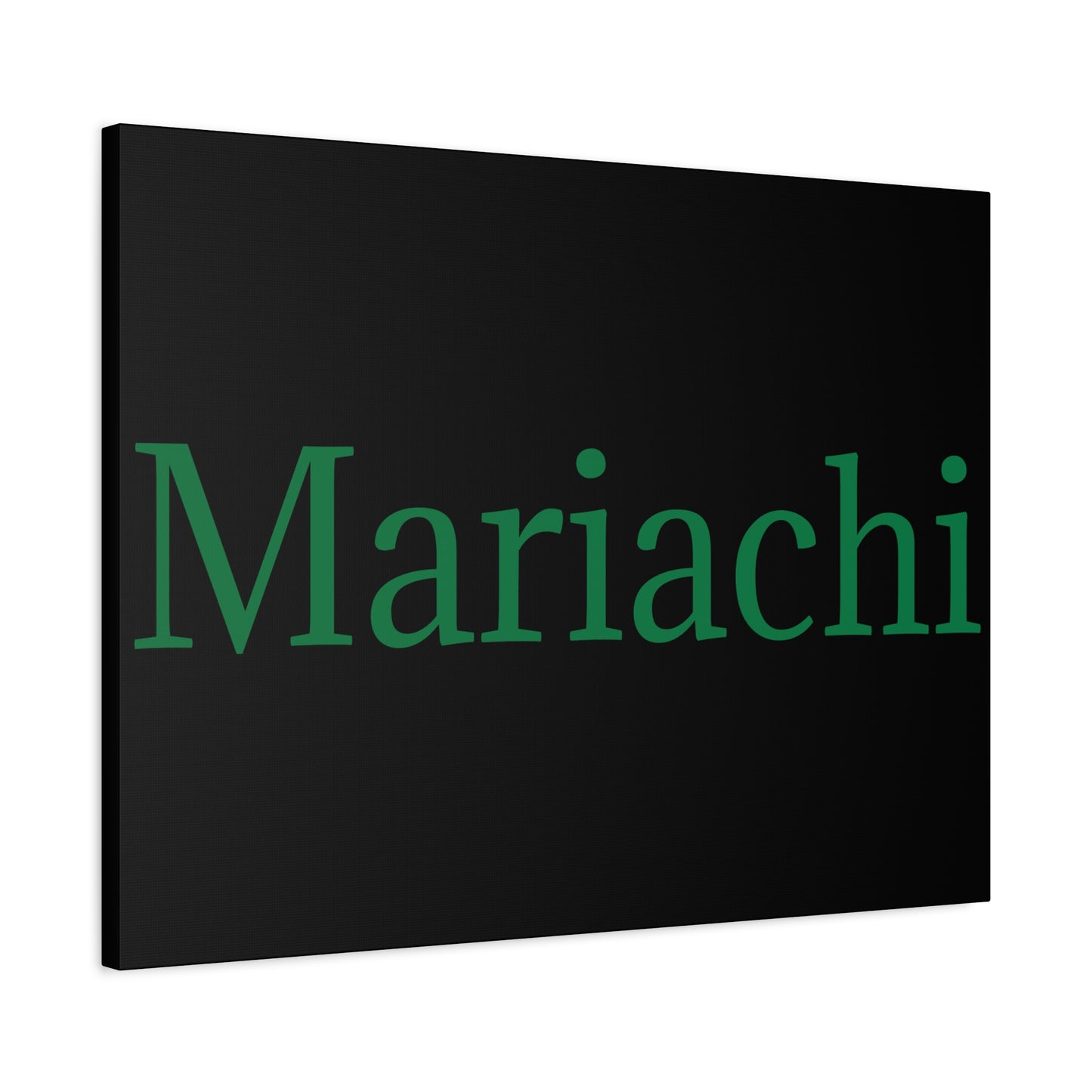 Green Mariachi Matte Canvas, Stretched, 1.25"