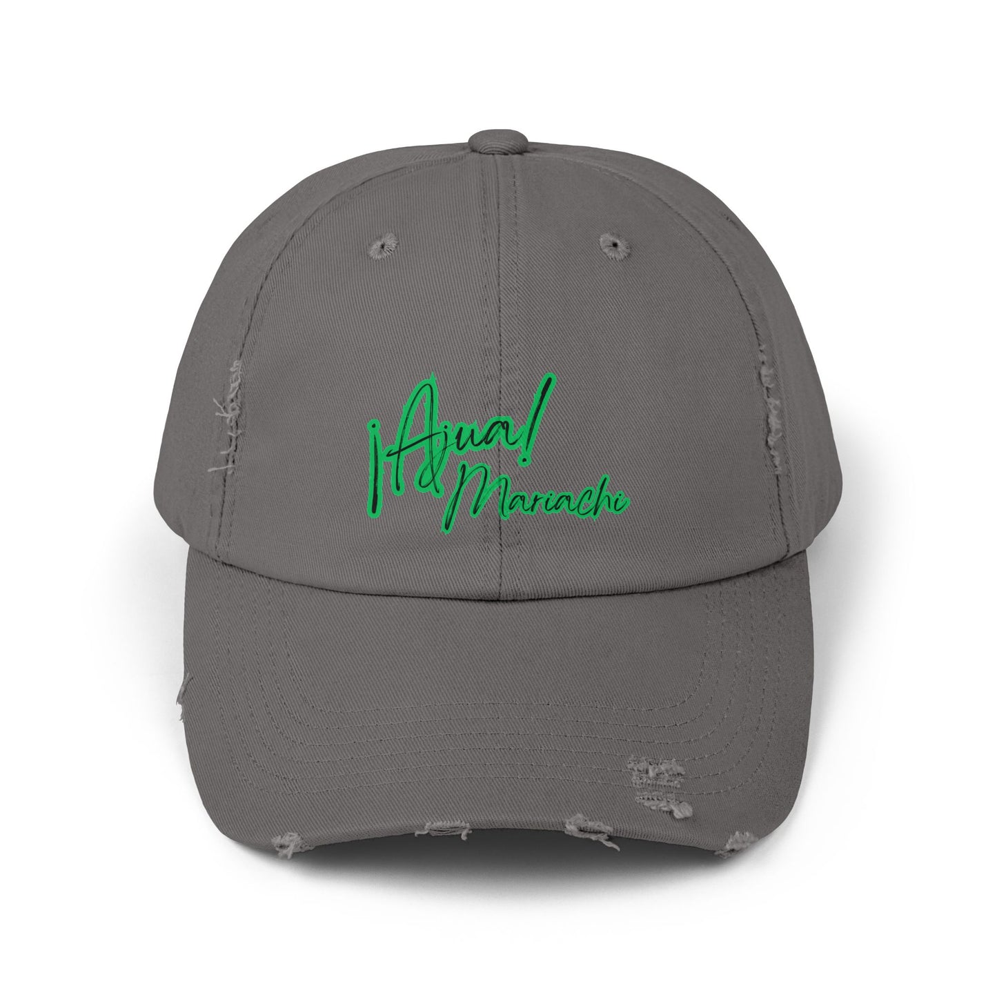 Green Unisex Distressed Cap