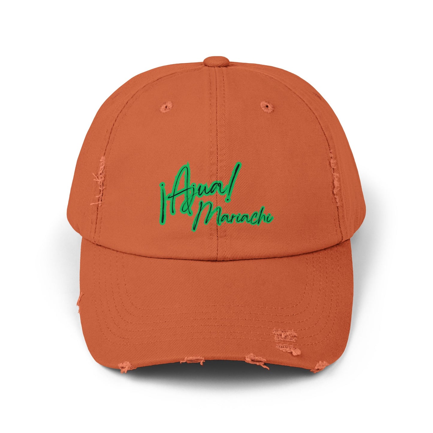 Green Unisex Distressed Cap